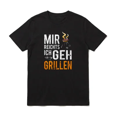 Lustiges Grillmeister für Papa T-Shirt – Klassisches T-Shirt in Schwarz