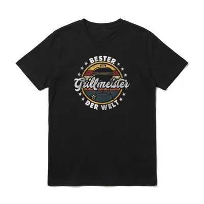 Vater Grillmeister Papa Grillschürze Grillen T-Shirt – Klassisches T-Shirt in Schwarz