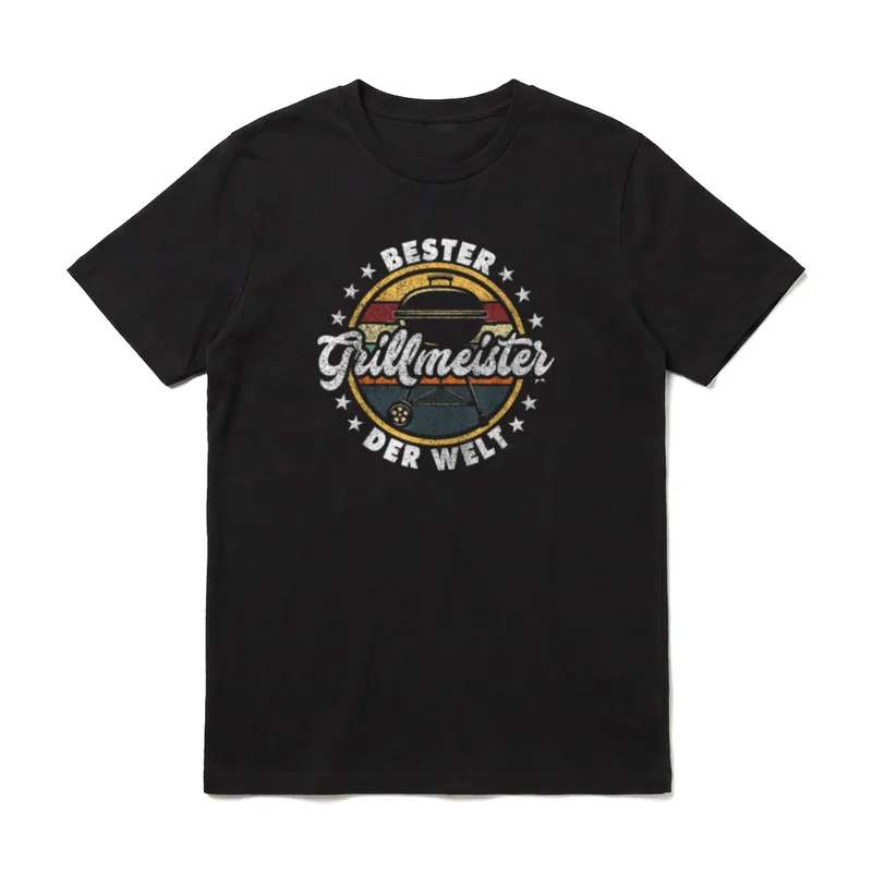 Vater Grillmeister Papa Grillschürze Grillen T-Shirt – Klassisches T-Shirt in Schwarz