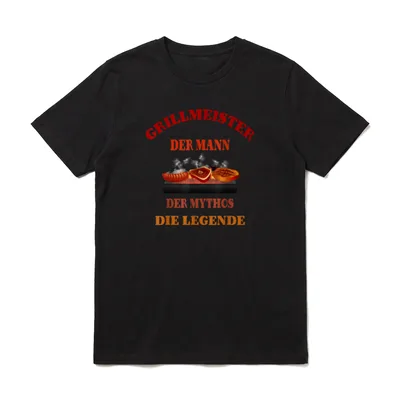 Ehemann Vater Grillmeister Held Vatertagsgeschenk T-Shirt – Klassisches T-Shirt in Schwarz