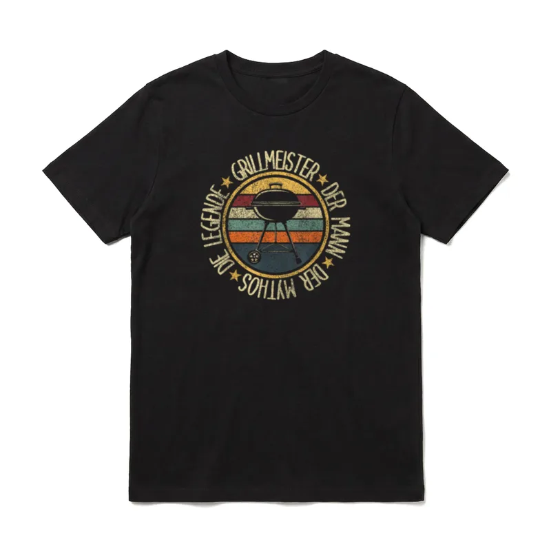 Vater Grillmeister Papa Grillschürze T-Shirt – Klassisches T-Shirt in Schwarz