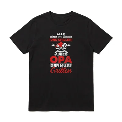 Alle Sitzen Chillen Außer T-Shirt – Klassisches T-Shirt in Schwarz