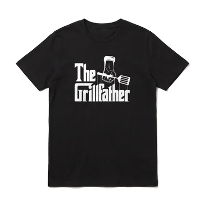 The Grillfather Papa Vater T-Shirt – Klassisches T-Shirt in Schwarz