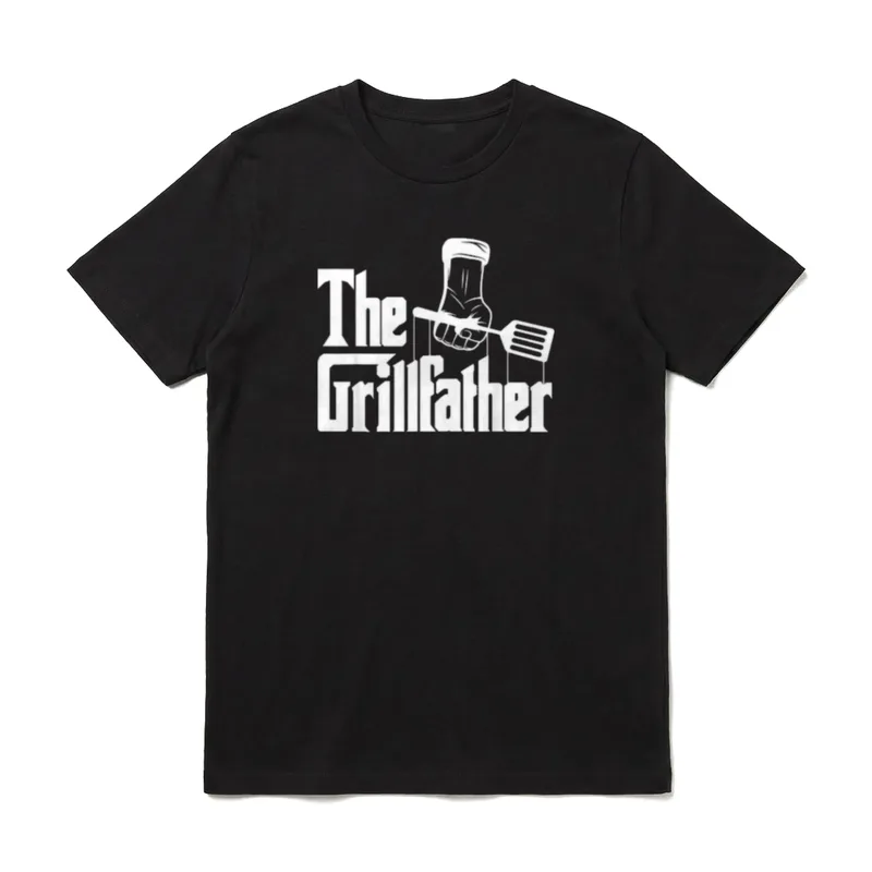 The Grillfather Papa Vater T-Shirt – Klassisches T-Shirt in Schwarz