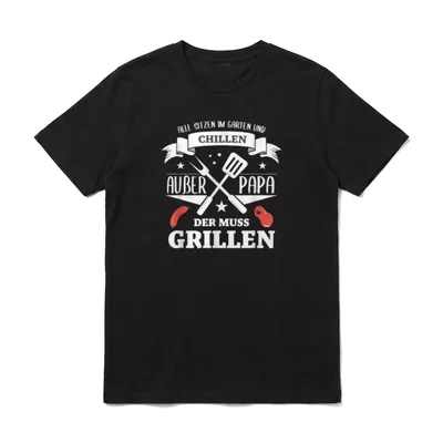 Alle chillen außer Papa T-Shirt – Klassisches T-Shirt in Schwarz