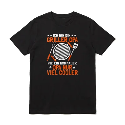 Lustig BBQ Grill Griller T-Shirt – Klassisches T-Shirt in Schwarz