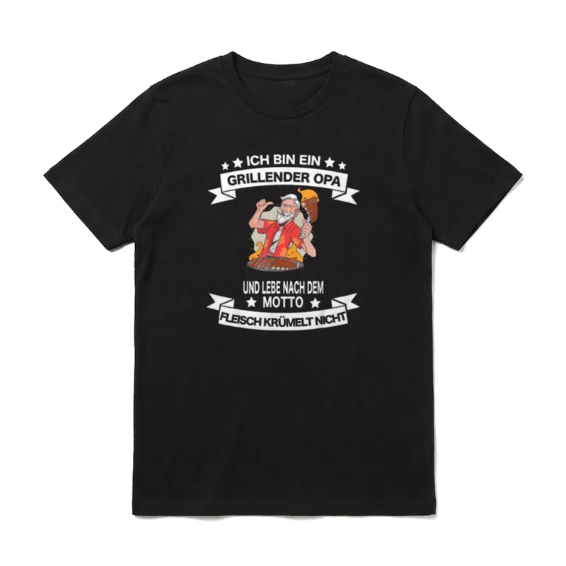 Grillmeister Opa Grillen Grillfan T-Shirt – Klassisches T-Shirt in Schwarz