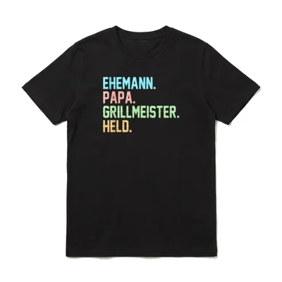 Ehemann papa Grillmeister Held T-Shirt – Klassisches T-Shirt in Schwarz