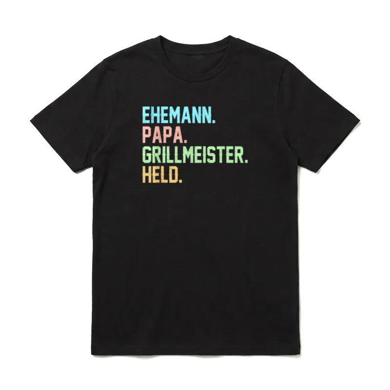 Ehemann papa Grillmeister Held T-Shirt – Klassisches T-Shirt in Schwarz