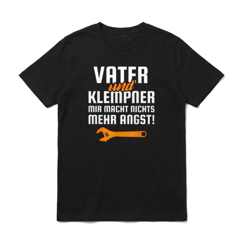 Handwerker Klempner und Vater T-Shirt – Klassisches T-Shirt in Schwarz