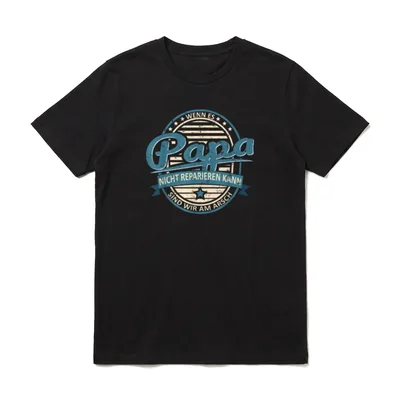 Wenn Papa es nicht T-Shirt – Klassisches T-Shirt in Schwarz