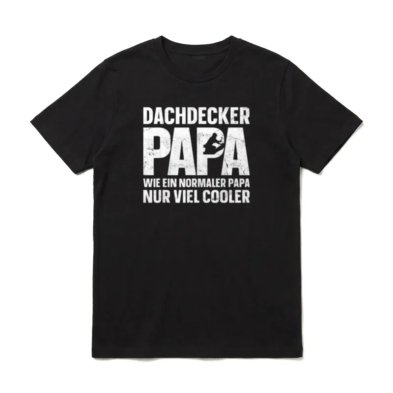 Dachdecker Papa wie T-Shirt – Klassisches T-Shirt in Schwarz
