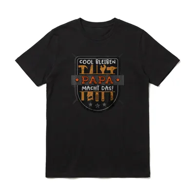 Papa Macht Das Spruch T-Shirt – Klassisches T-Shirt in Schwarz