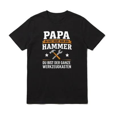 Papa Du Bist T-Shirt – Klassisches T-Shirt in Schwarz