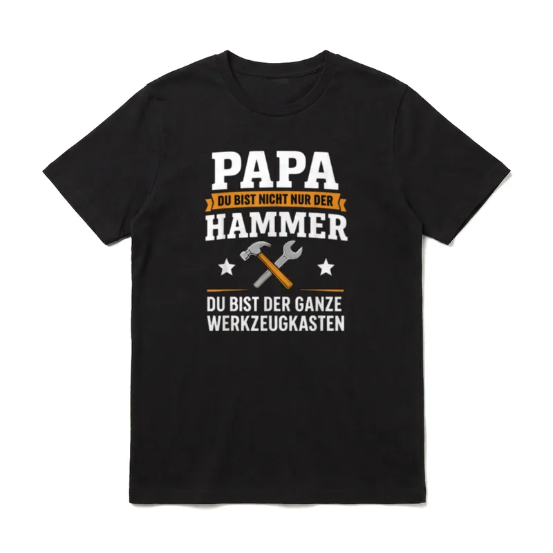 Papa Du Bist T-Shirt – Klassisches T-Shirt in Schwarz