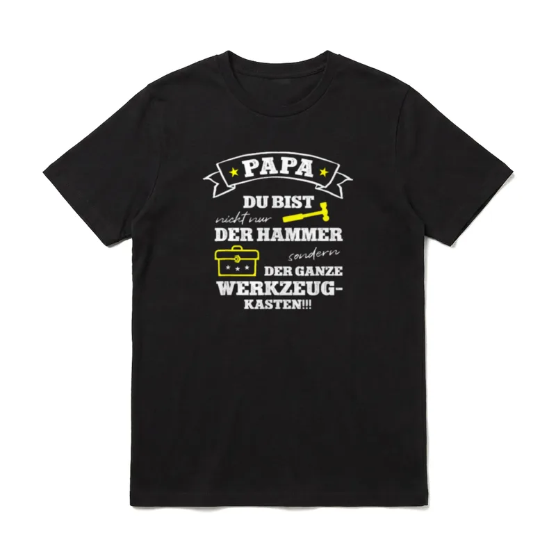 Papa du bist nicht nur T-Shirt – Klassisches T-Shirt in Schwarz