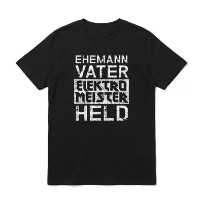 Ehemann Vater Held Lustiges Handwerker & Heimwerker T-Shirt – Klassisches T-Shirt in Schwarz