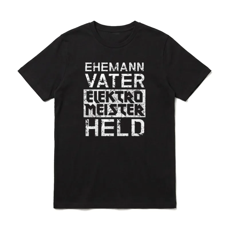 Ehemann Vater Held Lustiges Handwerker & Heimwerker T-Shirt – Klassisches T-Shirt in Schwarz