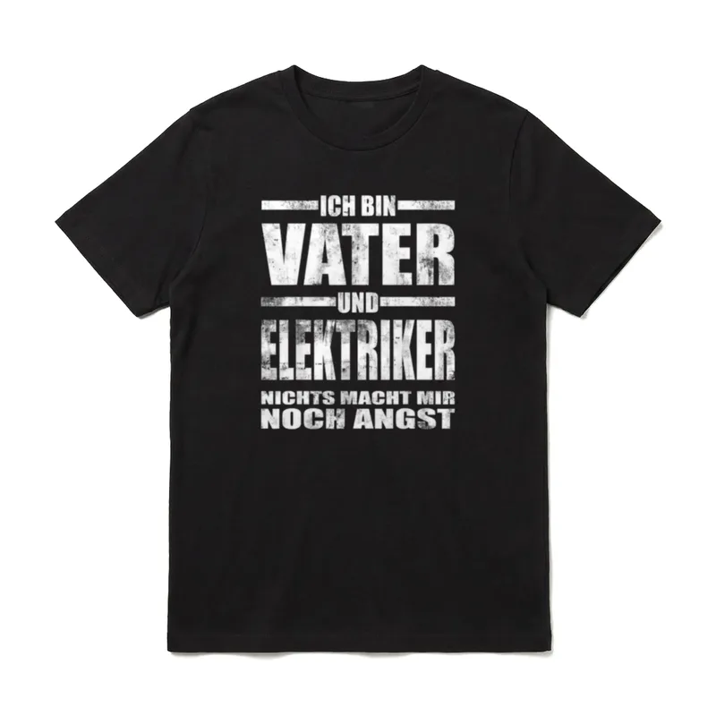 Vater und Elektriker Papa T-Shirt – Klassisches T-Shirt in Schwarz