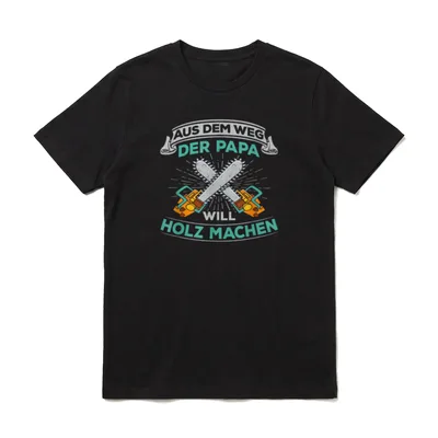Aus dem weg T-Shirt – Klassisches T-Shirt in Schwarz