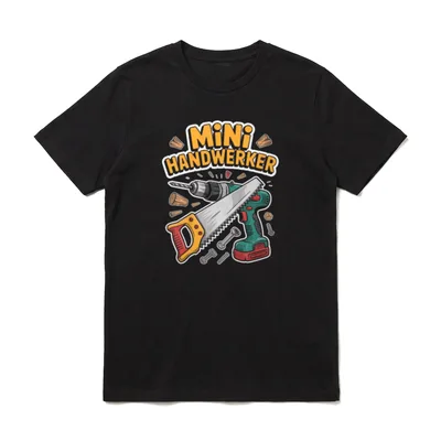 Mini Handwerker Ich BAU T-Shirt – Klassisches T-Shirt in Schwarz