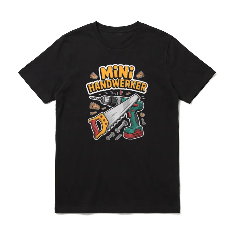 Mini Handwerker Ich BAU T-Shirt – Klassisches T-Shirt in Schwarz