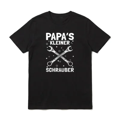 Papa's Kleiner Schrauber KFZ T-Shirt – Klassisches T-Shirt in Schwarz