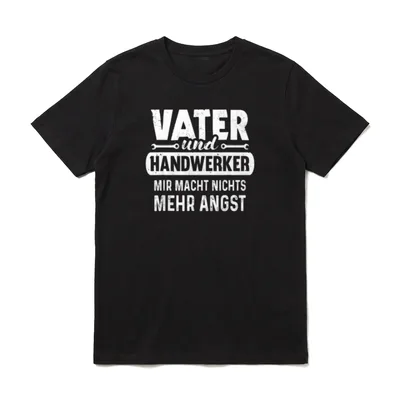 Handwerker Vater Handwerk Lustiges T-Shirt – Klassisches T-Shirt in Schwarz