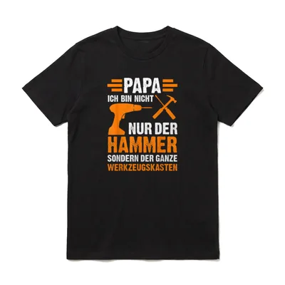Handwerker Papa Hausmeister T-Shirt – Klassisches T-Shirt in Schwarz