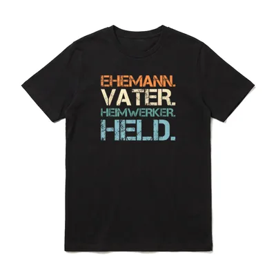 Ehemann Vater Heimwerker Held T-Shirt – Klassisches T-Shirt in Schwarz