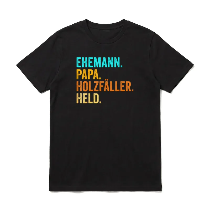 Holzfäller Papa Vater Holt T-Shirt – Klassisches T-Shirt in Schwarz