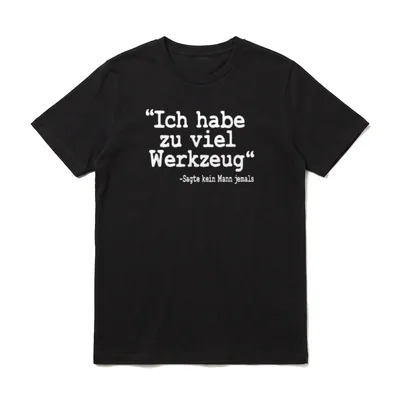 Handwerker Werkzeug Lustig KFZ T-Shirt – Klassisches T-Shirt in Schwarz