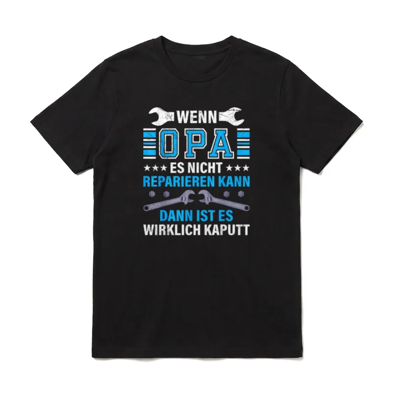 Opi WENN OPA ES T-Shirt – Klassisches T-Shirt in Schwarz