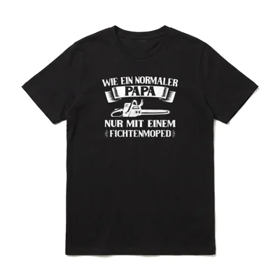Fichtenmoped Papa Waldarbeiter Lustiger T-Shirt – Klassisches T-Shirt in Schwarz