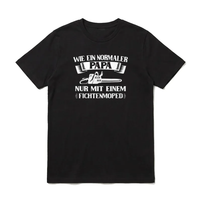 Fichtenmoped Papa Waldarbeiter Lustiger T-Shirt – Klassisches T-Shirt in Schwarz