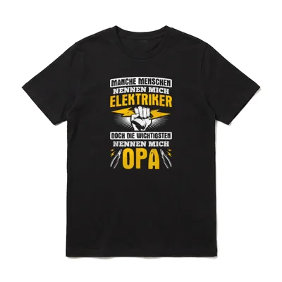 Wichtigsten Menschen Nennen Mich Opa T-Shirt – Klassisches T-Shirt in Schwarz