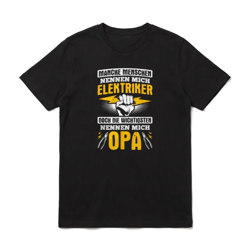 Wichtigsten Menschen Nennen Mich Opa T-Shirt – Klassisches T-Shirt in Schwarz