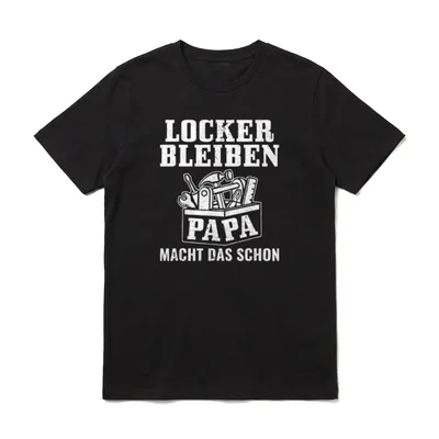 Bester Papa Handwerker Locker T-Shirt – Klassisches T-Shirt in Schwarz
