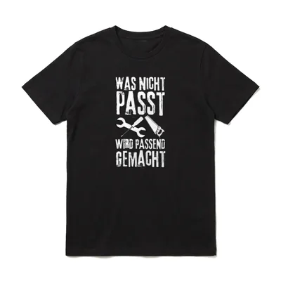 Heimwerker Spruch Handwerker Heimwerkerkönig T-Shirt – Klassisches T-Shirt in Schwarz
