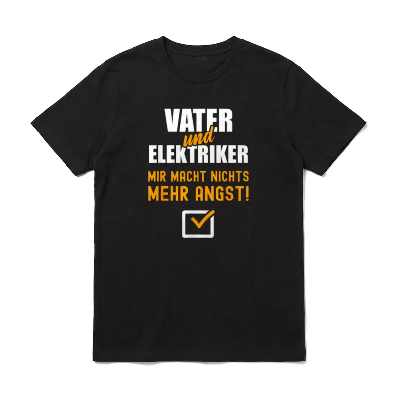 Elektriker Spruch Lustig Vater T-Shirt – Klassisches T-Shirt in Schwarz