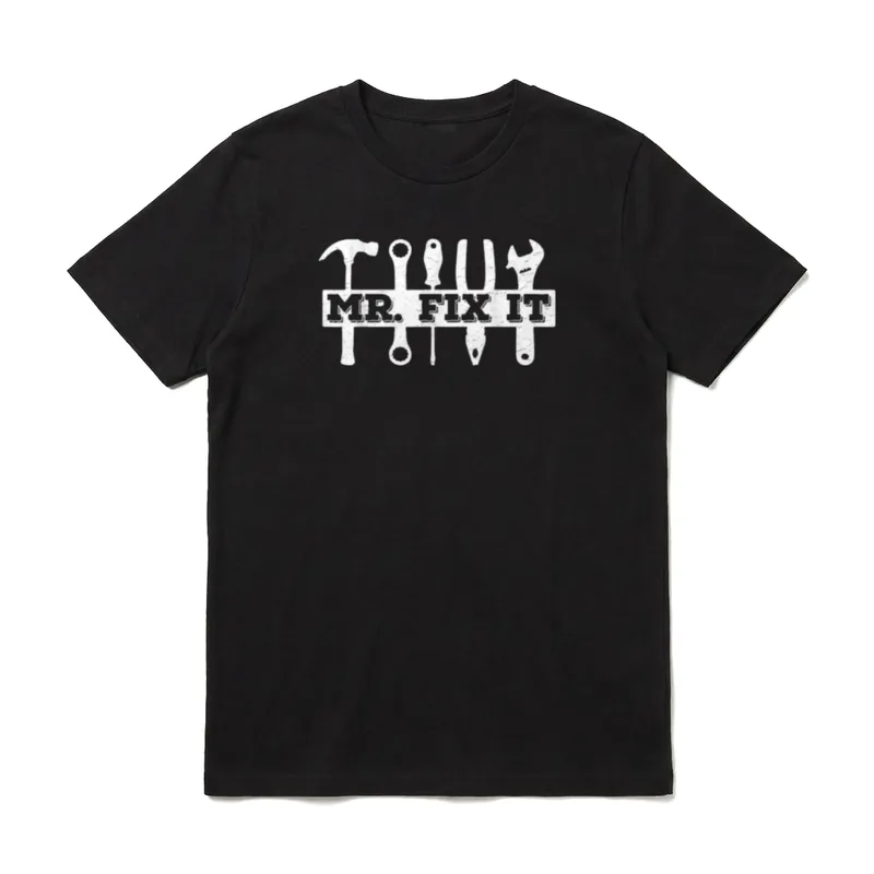Papa Mr. Fix It T-Shirt – Klassisches T-Shirt in Schwarz