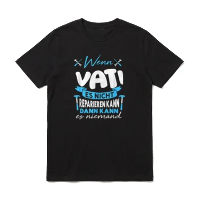 Niemand kann es reparieren T-Shirt – Klassisches T-Shirt in Schwarz