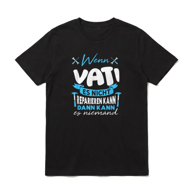 Niemand kann es reparieren T-Shirt – Klassisches T-Shirt in Schwarz