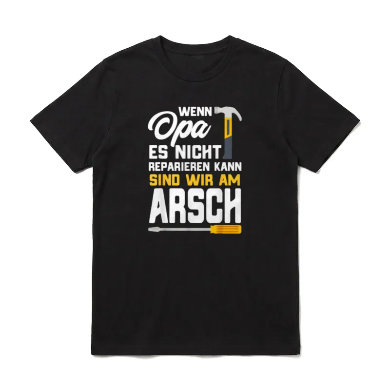 für Großvater Wenn Opa T-Shirt – Klassisches T-Shirt in Schwarz