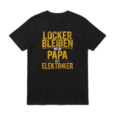 Locker Bleiben Papa Ist T-Shirt – Klassisches T-Shirt in Schwarz