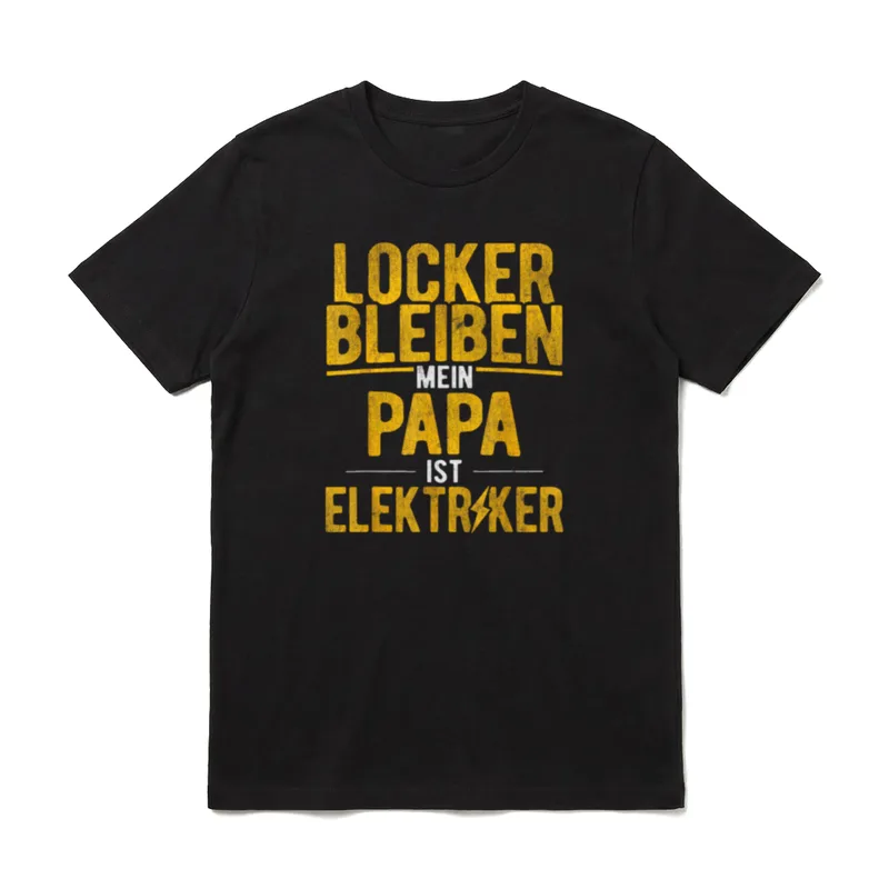 Locker Bleiben Papa Ist T-Shirt – Klassisches T-Shirt in Schwarz