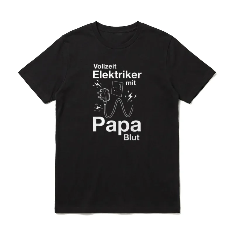 Elektriker Papa Vatertag Geburtstag T-Shirt – Klassisches T-Shirt in Schwarz