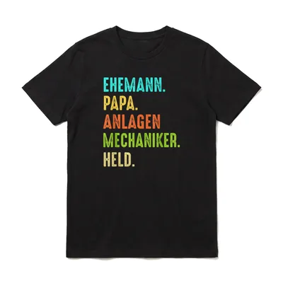 Anlagenmechaniker Ehemann Papa Held T-Shirt – Klassisches T-Shirt in Schwarz