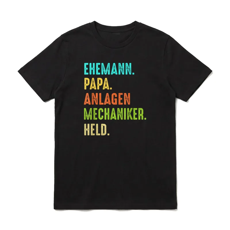 Anlagenmechaniker Ehemann Papa Held T-Shirt – Klassisches T-Shirt in Schwarz