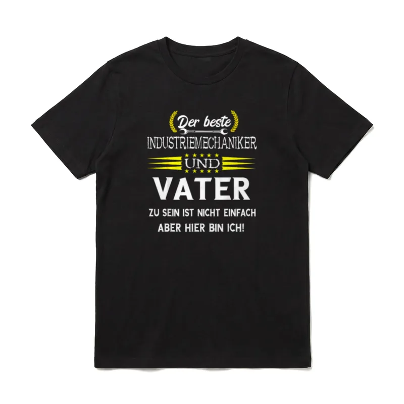 Bester Industriemechaniker Vater Industrie T-Shirt – Klassisches T-Shirt in Schwarz